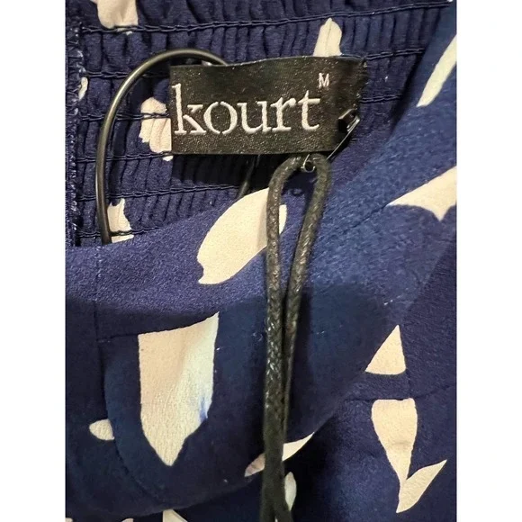 Nwt Few Moda Kourt Blue Leg Slit Midi Dress size Medium Nwt Few Moda Kourt Blue Leg Slit Midi Dress size Medium